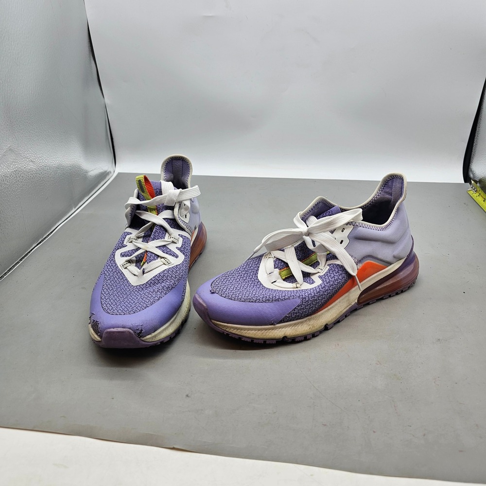 Nike Air Max 270 XX Womens Purple Orange White Sneakers CU9430-500 Size 8.5
